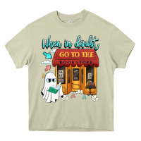 Mossy when in doubt go to the bookstore Heavy Core Tee - Artiststas