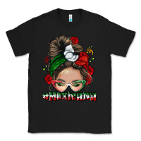 Black Mexicana messy bun Classic Tee - NancyCooperArtShop