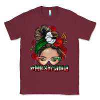 Burgundy Mexicana messy bun Classic Tee - NancyCooperArtShop
