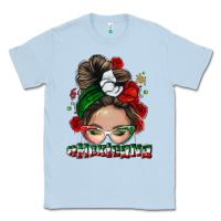 Dusty Blue Mexicana messy bun Classic Tee - NancyCooperArtShop
