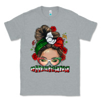 Heather Grey Mexicana messy bun Classic Tee - NancyCooperArtShop