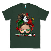 Sports Green Mexicana messy bun Classic Tee - NancyCooperArtShop
