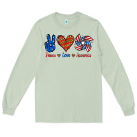Matcha Peace Love America Long Sleeve Tee - Jasminsmagicworld