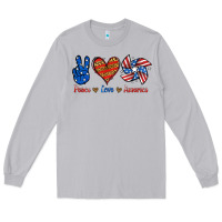 Moon Dust Peace Love America Long Sleeve Tee - Jasminsmagicworld