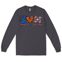 Smoke Peace Love America Long Sleeve Tee - Jasminsmagicworld