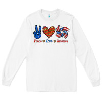Peace Love America Long Sleeve Tee | Teevron