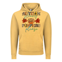 Vintage Mustard autumn leaves and pumpkins please Vintage Hoodie - CowGirlArtShop