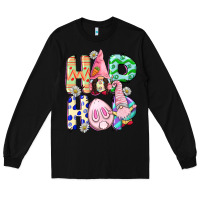 Black Hop hop Easter gnomies Easter Day Long Sleeve Tee - CowGirlArtShop