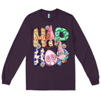 Plum Hop hop Easter gnomies Easter Day Long Sleeve Tee - CowGirlArtShop
