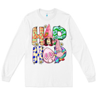 White Hop hop Easter gnomies Easter Day Long Sleeve Tee - CowGirlArtShop
