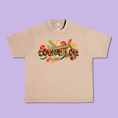 Cinco De Mayo Counselor Urban Heavy Tee Designed By Cowgirlartshop