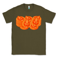 Army Green halloween pumpkin cookies t shirt Classic Tee - minhPixels
