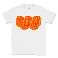 White halloween pumpkin cookies t shirt Classic Tee - minhPixels