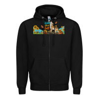 Black Wild About Fall Coyote Zipper Hoodie - LillyAllenDesigns