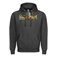 Charcoal Heather Wild About Fall Coyote Zipper Hoodie - LillyAllenDesigns