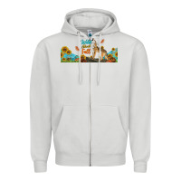 Dove Grey Wild About Fall Coyote Zipper Hoodie - LillyAllenDesigns