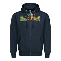 Navy Wild About Fall Coyote Zipper Hoodie - LillyAllenDesigns