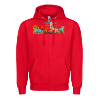 Red Wild About Fall Coyote Zipper Hoodie - LillyAllenDesigns