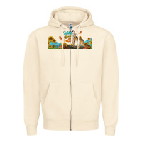 Sandshell Wild About Fall Coyote Zipper Hoodie - LillyAllenDesigns