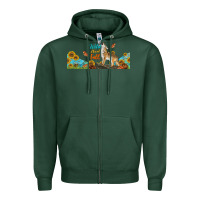 Sports Green Wild About Fall Coyote Zipper Hoodie - LillyAllenDesigns