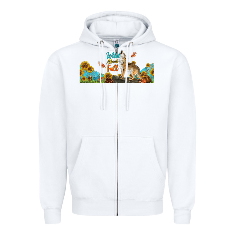 Wild About Fall Coyote Zipper Hoodie by LillyAllenDesigns | Teevron
