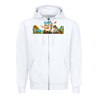 White Wild About Fall Coyote Zipper Hoodie - LillyAllenDesigns
