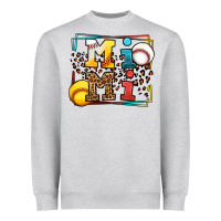 Heather Grey Baseball and Softball mimi Heavyweight Sweatshirt - LillyAllenDesigns