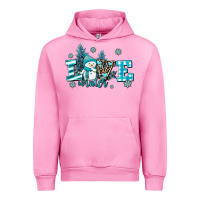 Fuchsia Pink love winter Urban Hoodie - AdoDesignShop