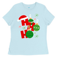 Baby Blue Christmas Ho Ho Ho Ladies Tee - Bettercallsaul