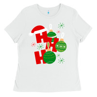 White Christmas Ho Ho Ho Ladies Tee - Bettercallsaul