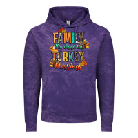 Cloud Purple family thanksgiving turkey blessing Vintage Hoodie - CowGirlArtShop
