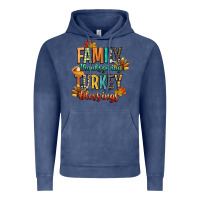 Vintage Denim family thanksgiving turkey blessing Vintage Hoodie - CowGirlArtShop
