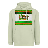 Matcha st patricks one lucky heifer Heavyweight Hoodie - Artiststas