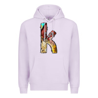 Lilac farm life alphabet lowercase letters k Premium Hoodie - BundleAndBundleShop