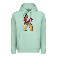 Seafoam farm life alphabet lowercase letters k Premium Hoodie - BundleAndBundleShop