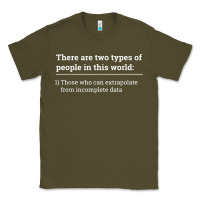 Army Green Two Types of People Can Extrapolate Incomplete Data Gift Classic Tee - minhPixels