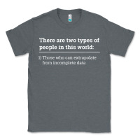 Charcoal Heather Two Types of People Can Extrapolate Incomplete Data Gift Classic Tee - minhPixels