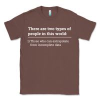 Chestnut Two Types of People Can Extrapolate Incomplete Data Gift Classic Tee - minhPixels