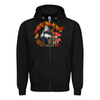 Black It's Fall Y'all Skunk Zipper Hoodie - LillyAllenDesigns