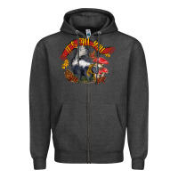Charcoal Heather It's Fall Y'all Skunk Zipper Hoodie - LillyAllenDesigns