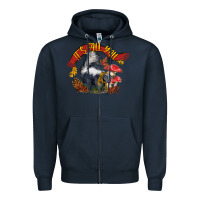 Navy It's Fall Y'all Skunk Zipper Hoodie - LillyAllenDesigns