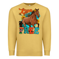 Antique Gold roam free galloping Premium Sweatshirt - Artiststas
