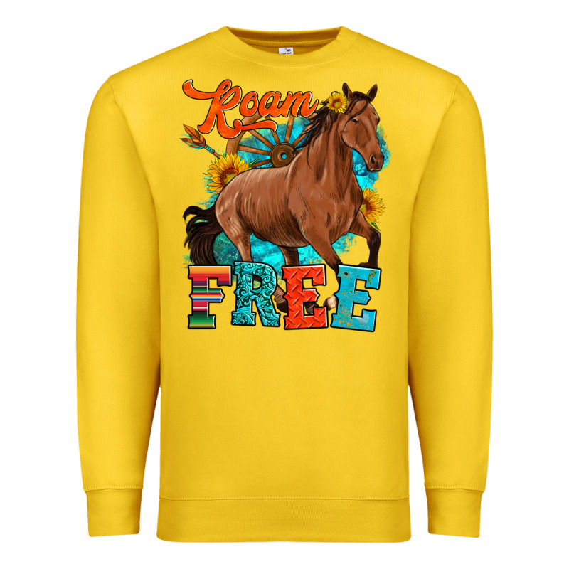 Roam Free Galloping Premium Sweatshirt by Artiststas | Teevron