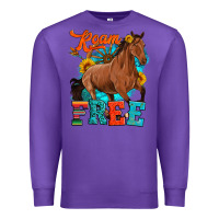 Purple roam free galloping Premium Sweatshirt - Artiststas