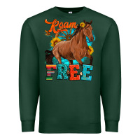 Sports Green roam free galloping Premium Sweatshirt - Artiststas