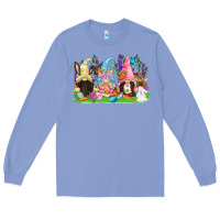 Colony Blue Easter gnomes Easter Day Long Sleeve Tee - CowGirlArtShop