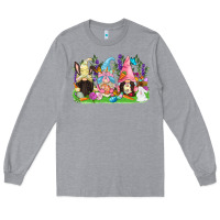 Heather Grey Easter gnomes Easter Day Long Sleeve Tee - CowGirlArtShop