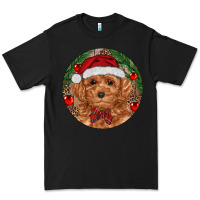 Black Christmas Toy Poodle Premium Tee - RanaPortraitStore