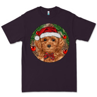 Plum Christmas Toy Poodle Premium Tee - RanaPortraitStore