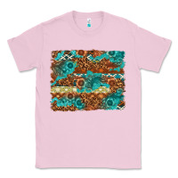 Bubblegum Pink Leopard and Aztec Background Western Classic Tee - texasbilliewilder
